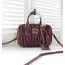 미*** 고급 아르카디 마테라세 토트백 버건디