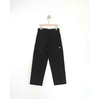 프** 리나일론 플레이트 와이드 팬츠  수입