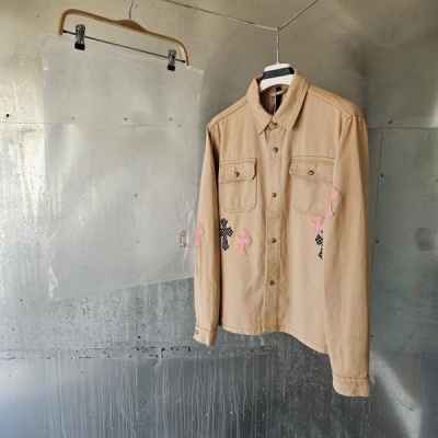 크* 크로스 패치 셔츠자켓